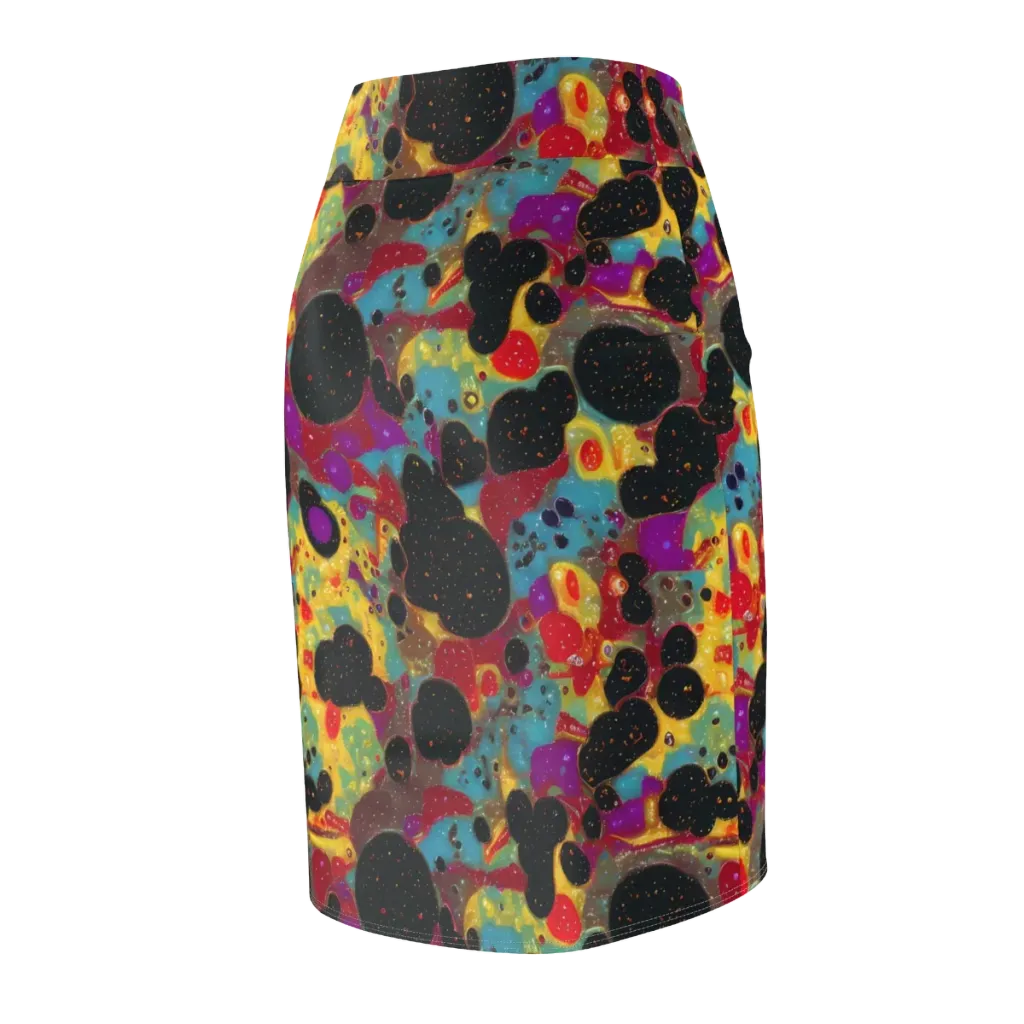 Black Hole Bonbons on Pencil Skirt — Back Side