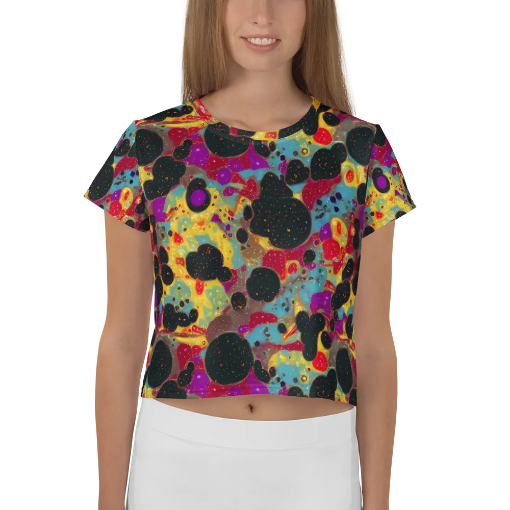 Black Hole Bonbons on Crop Tee — Front