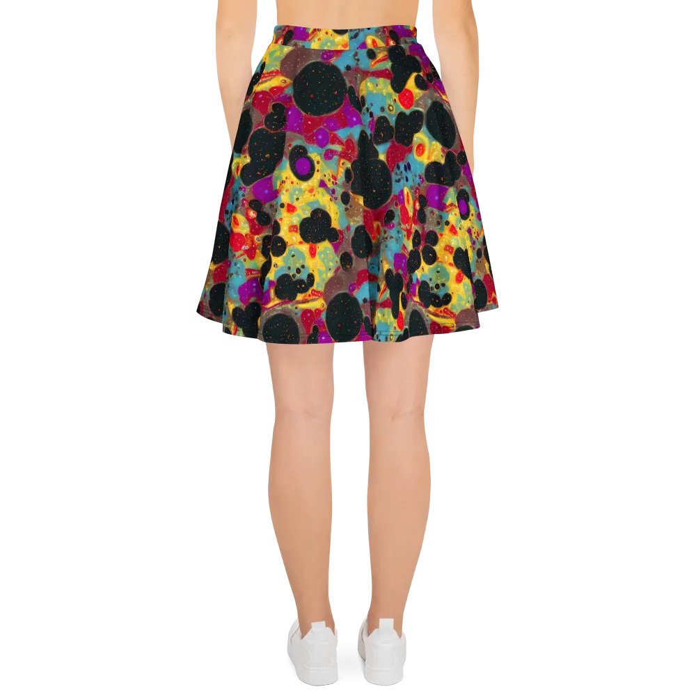 Black Hole Bonbons on Skater Skirt — Back