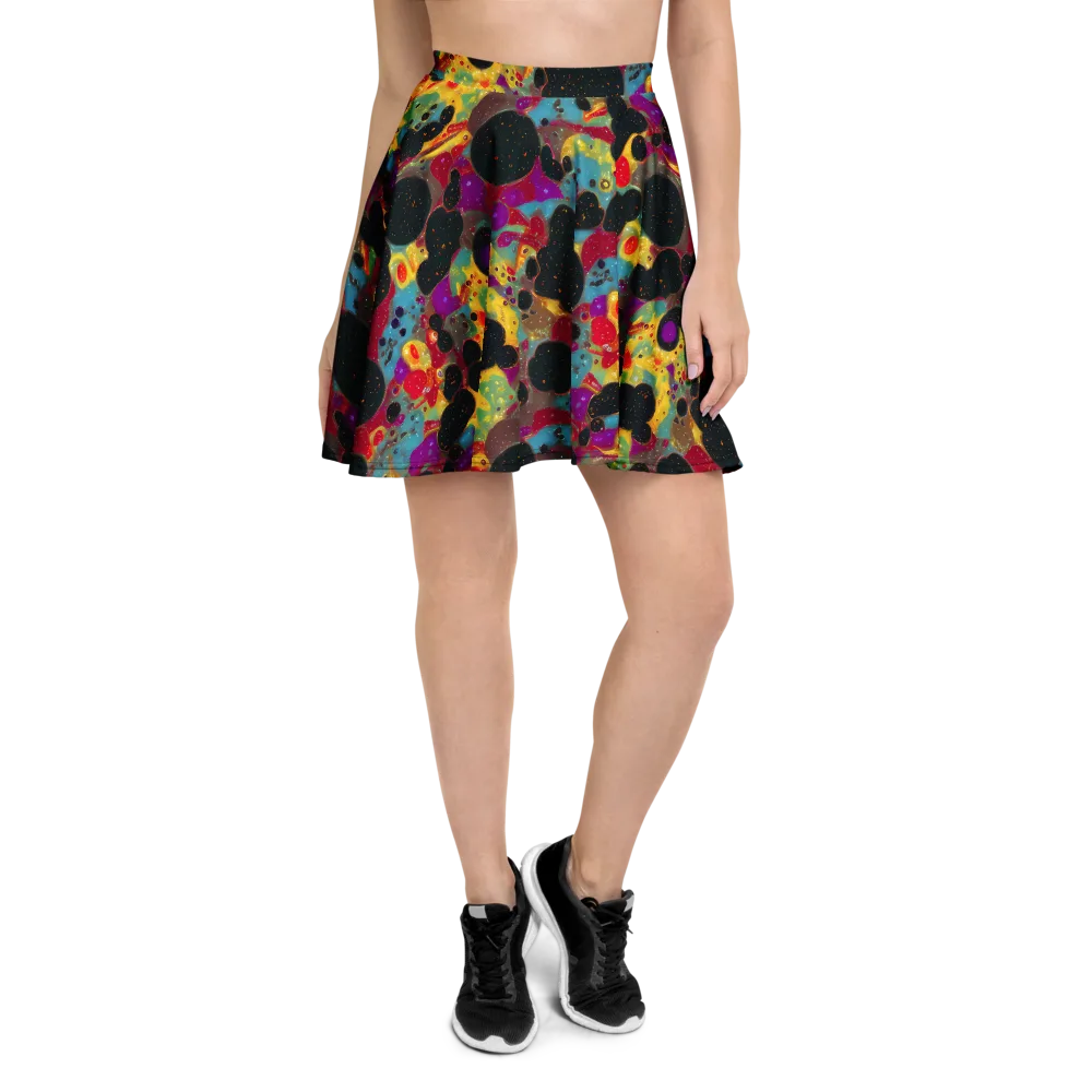 Black Hole Bonbons on Skater Skirt — Front