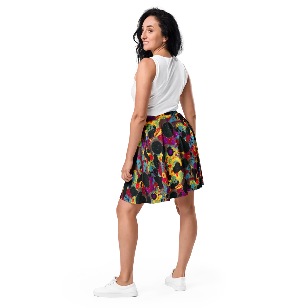 Black Hole Bonbons on Skater Skirt — Back