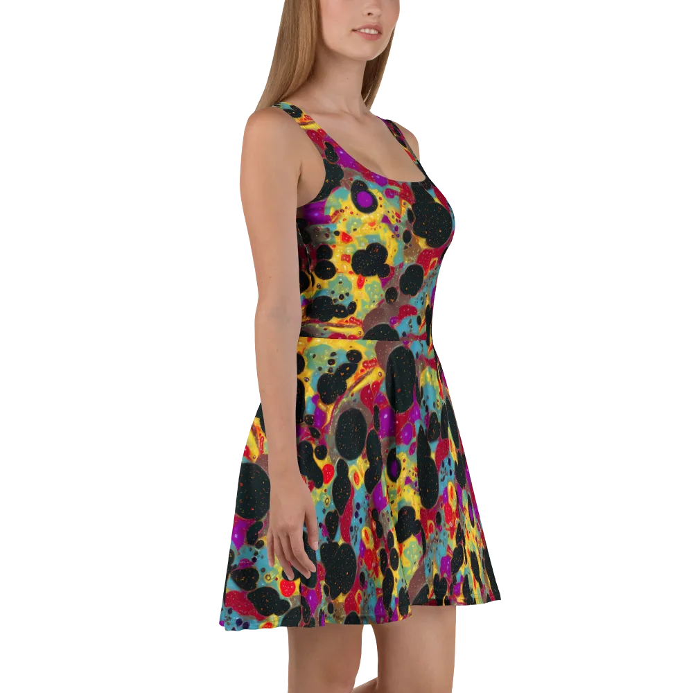 Black Hole Bonbons on Skater Dress — Right