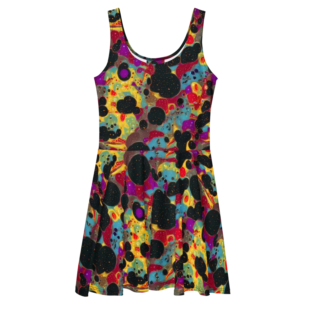 Black Hole Bonbons on Skater Dress — Front