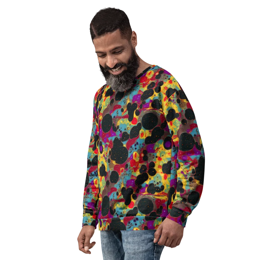 Black Hole Bonbons on Sweatshirt — Left Front