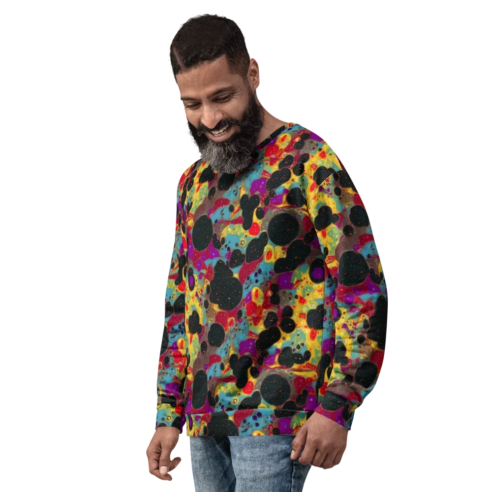 Black Hole Bonbons on Sweatshirt — Left Front