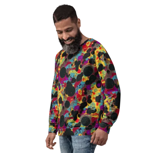 Black Hole Bonbons on a Sweatshirt