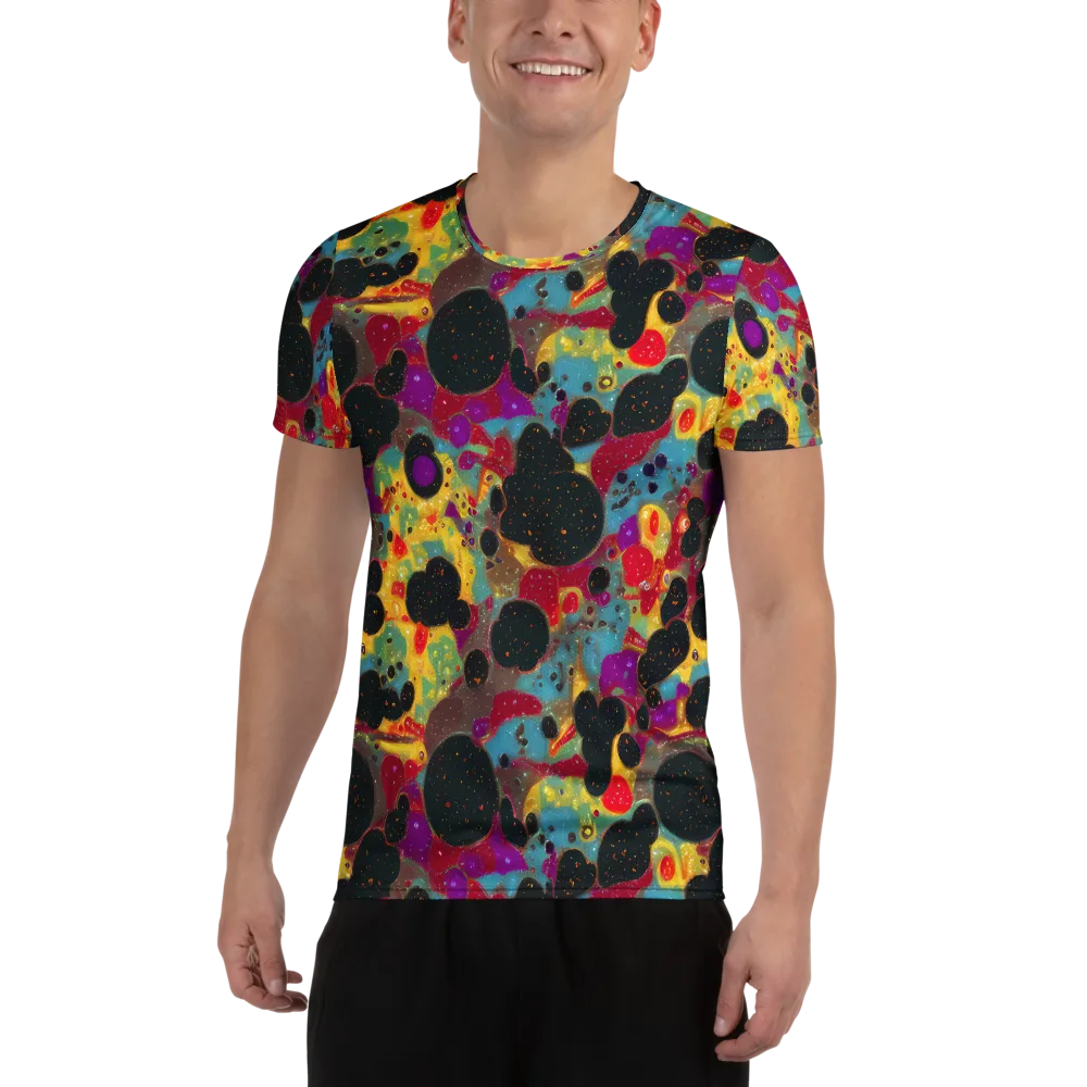 Black Hole Bonbons on Men's Athletic T-Shirt — Front