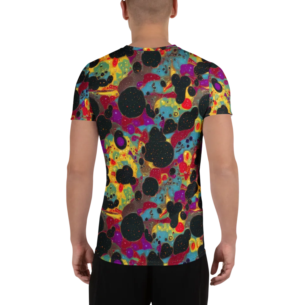 Black Hole Bonbons on Men's Athletic T-Shirt — Back