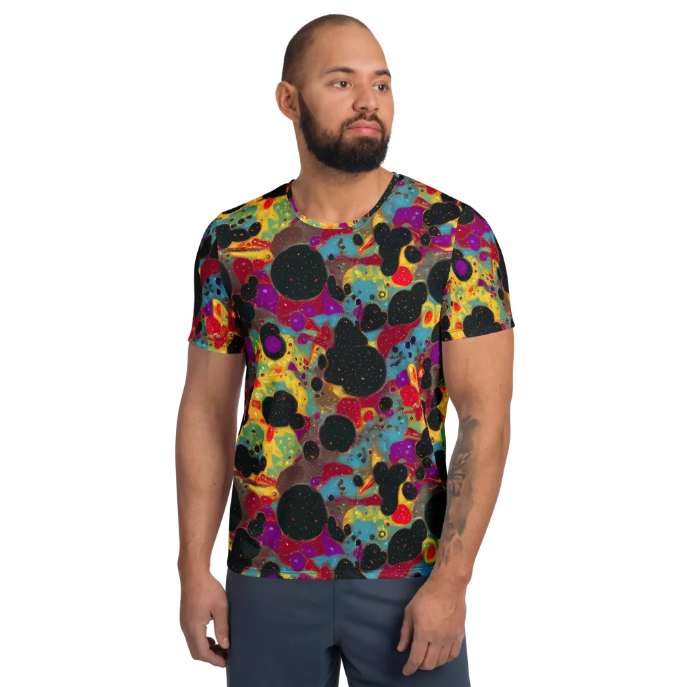 Black Hole Bonbons on Men's Athletic T-Shirt — Front