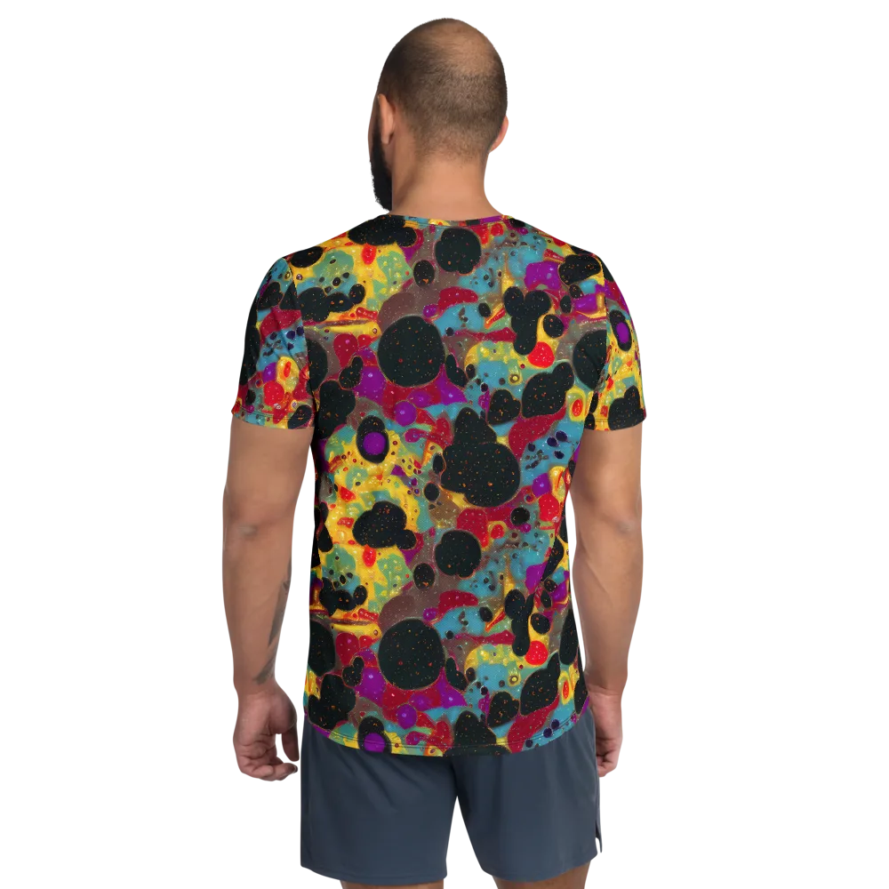 Black Hole Bonbons on Men's Athletic T-Shirt — Back