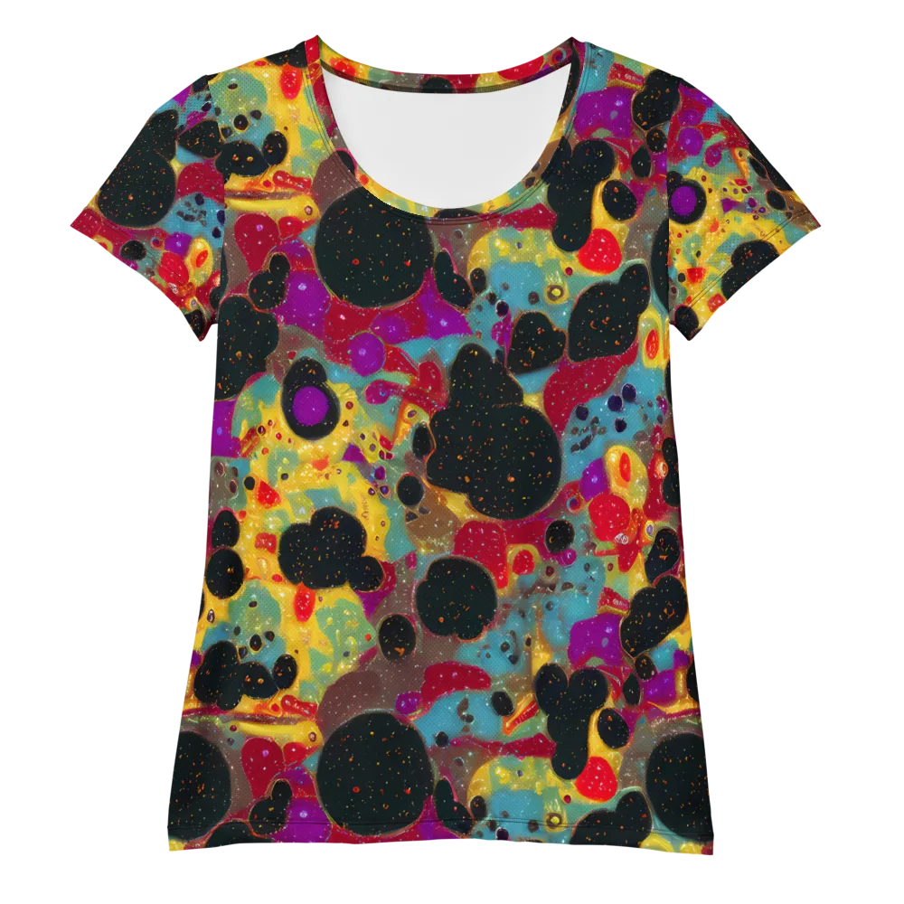 Black Hole Bonbons on Women's Athletic T-Shirt — Front