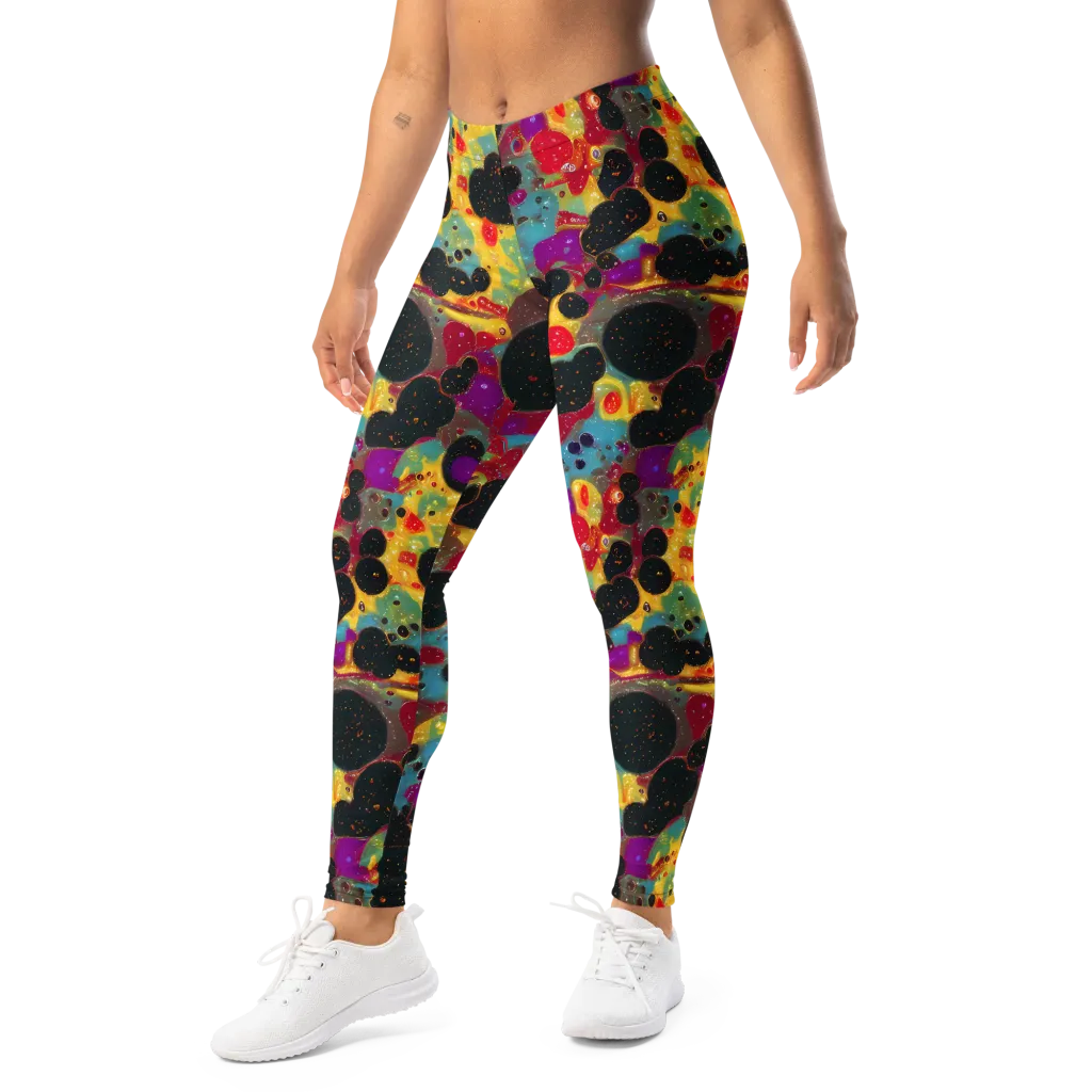 Black Hole Bonbons on Leggings — Left Front
