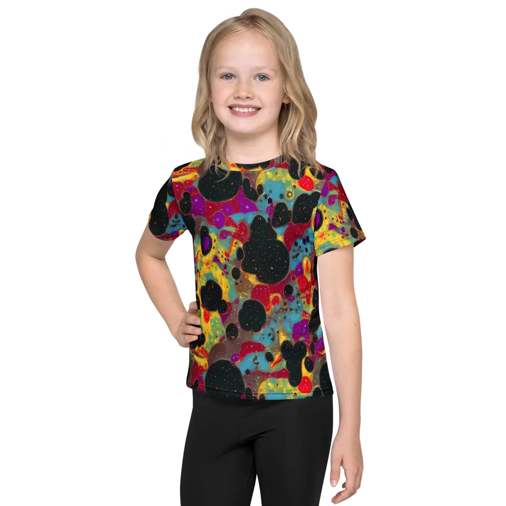 Black Hole Bonbons on Kids Crew Neck T-Shirt — Front