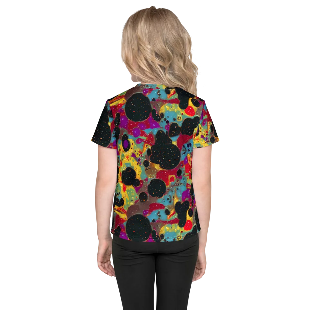 Black Hole Bonbons on Kids Crew Neck T-Shirt — Back