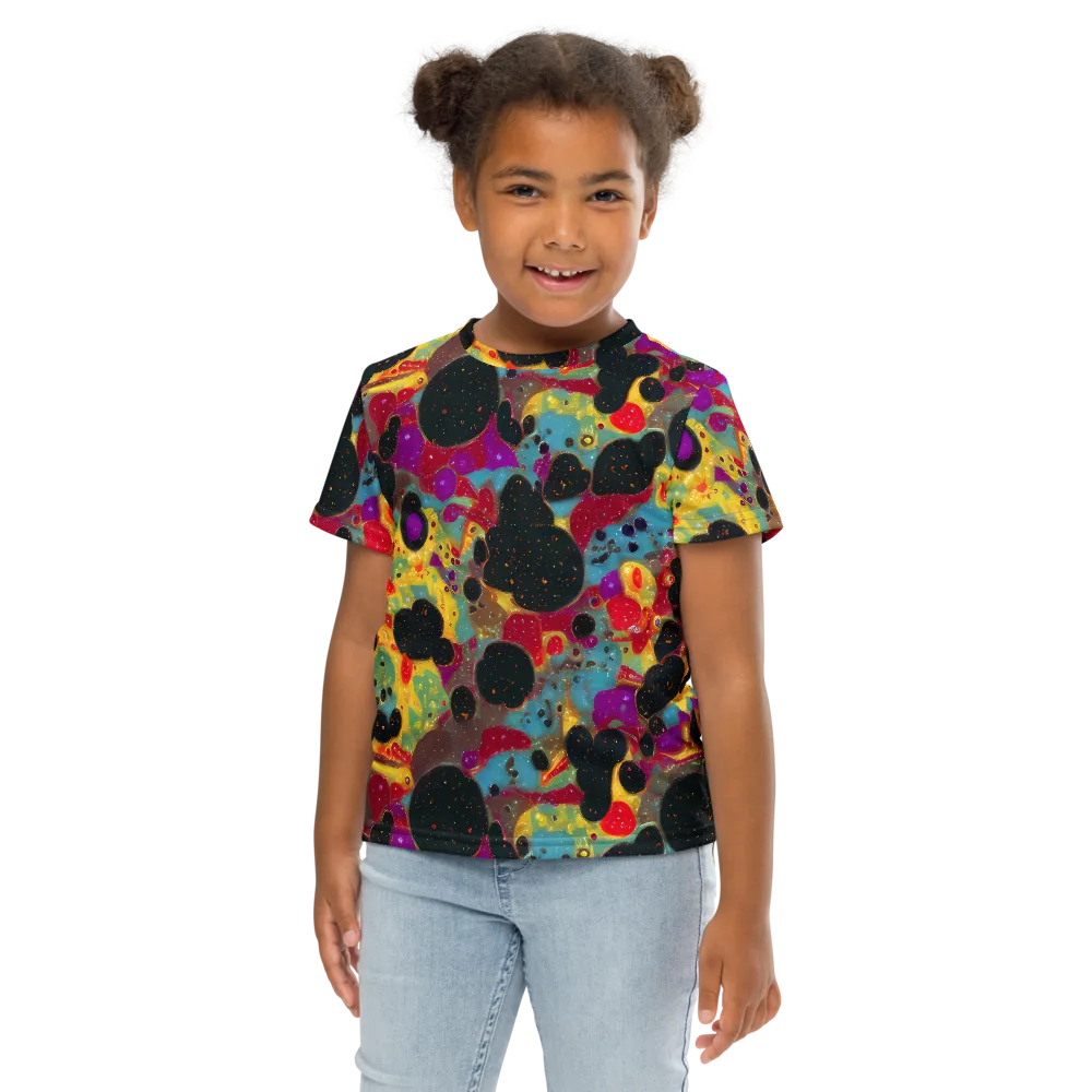 Black Hole Bonbons on Kids Crew Neck T-Shirt — Front