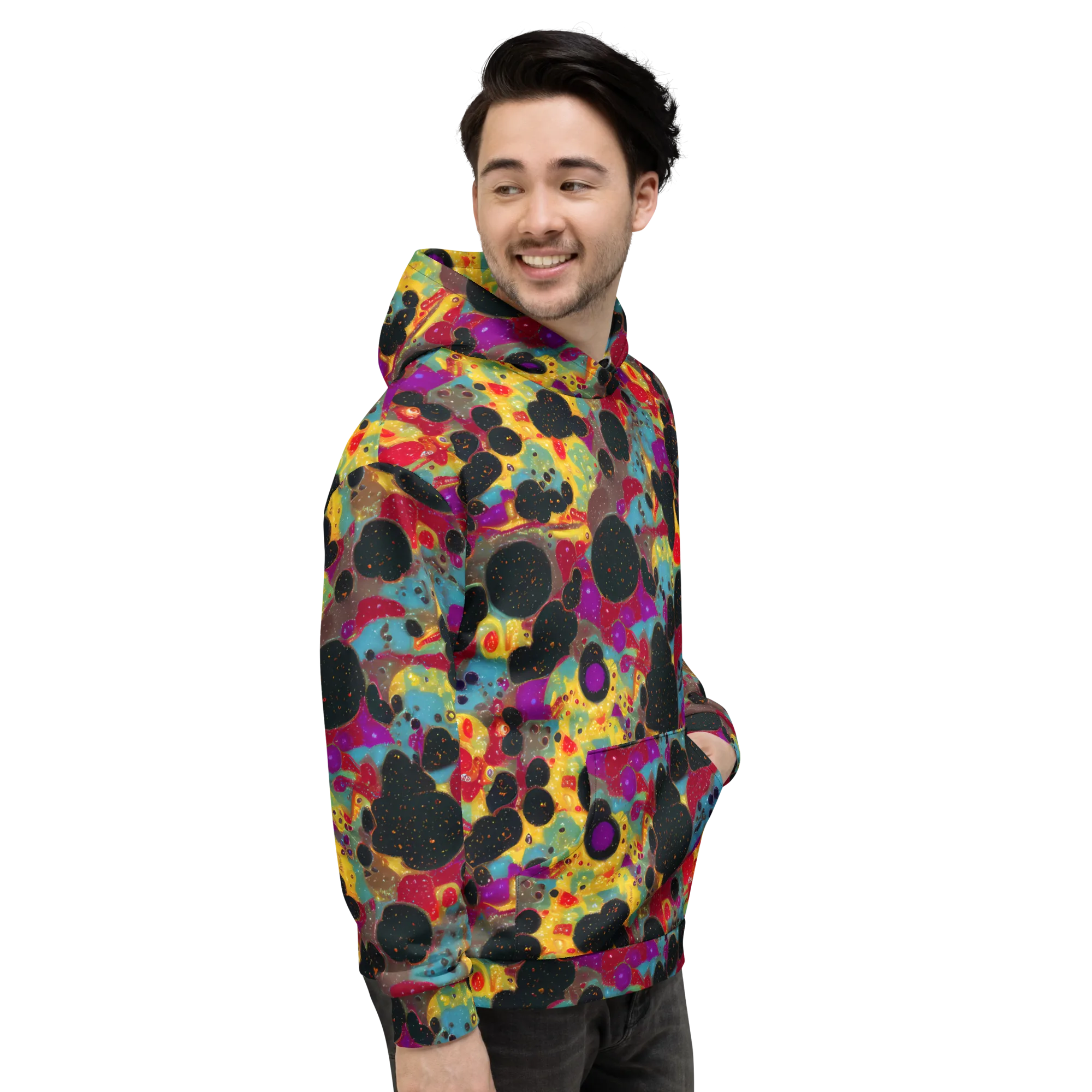 Black Hole Bonbons on Hoodie — Right