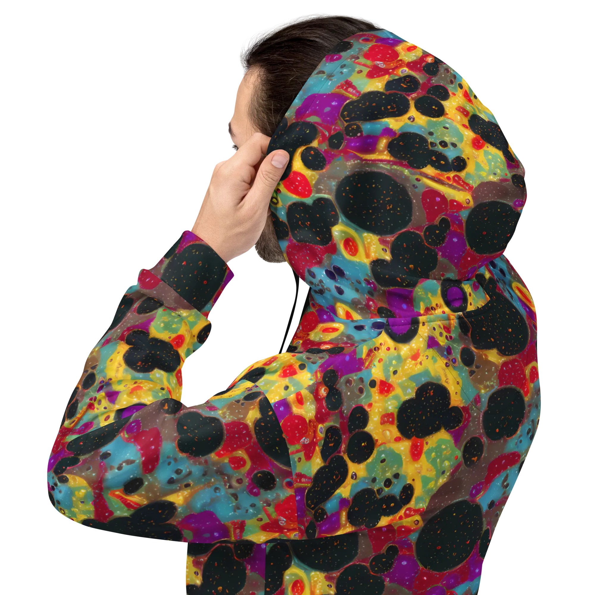 Black Hole Bonbons on Hoodie — Back
