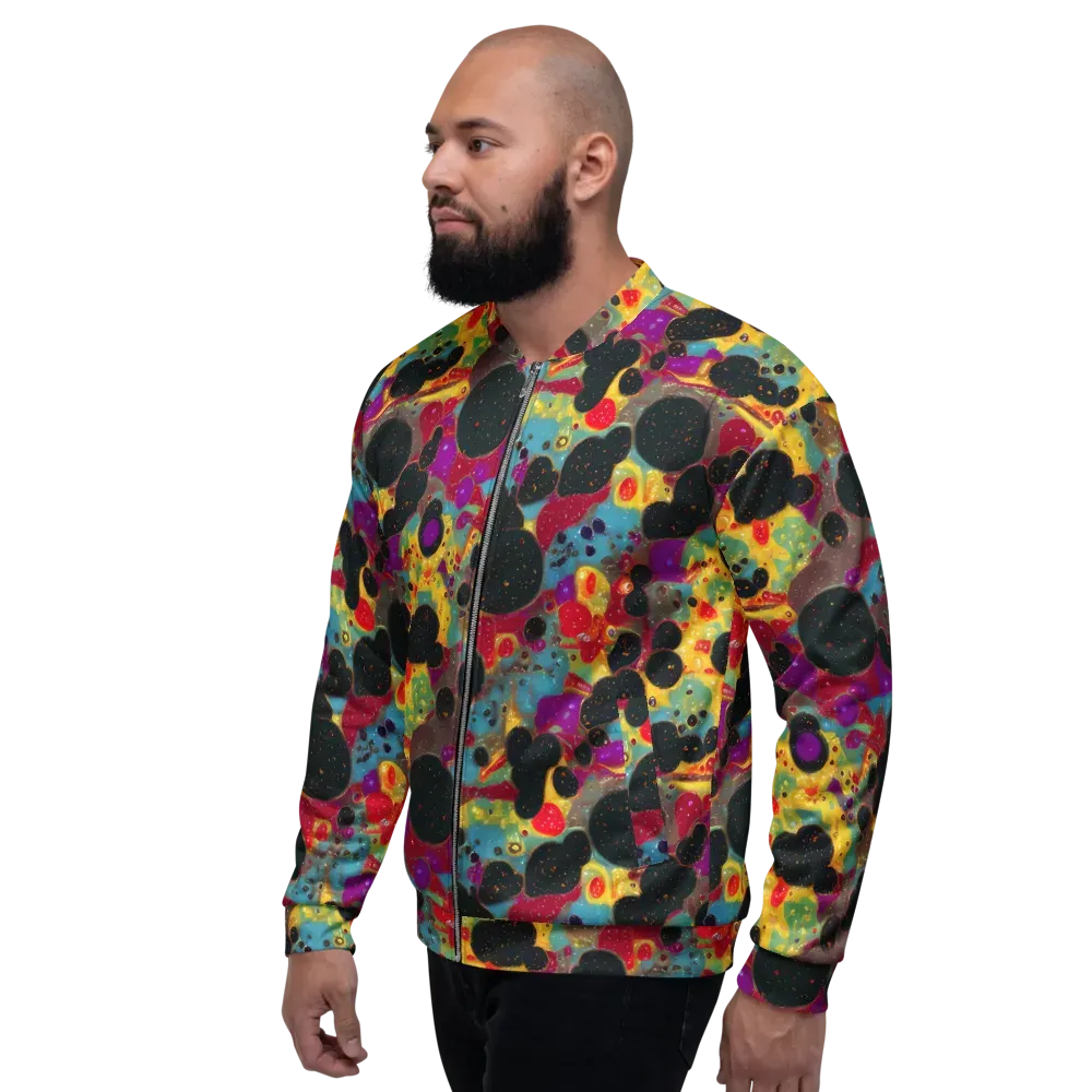 Black Hole Bonbons on Bomber Jacket — Left