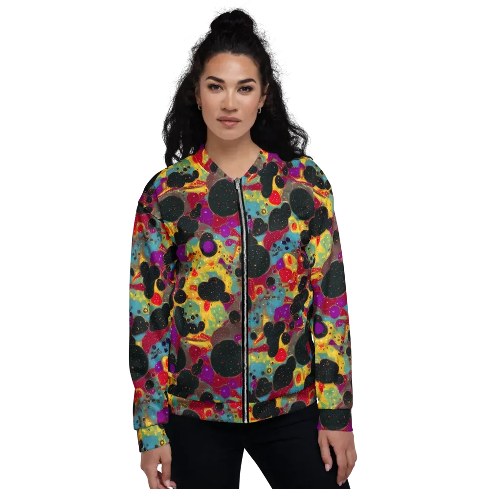 Black Hole Bonbons on Bomber Jacket — Front