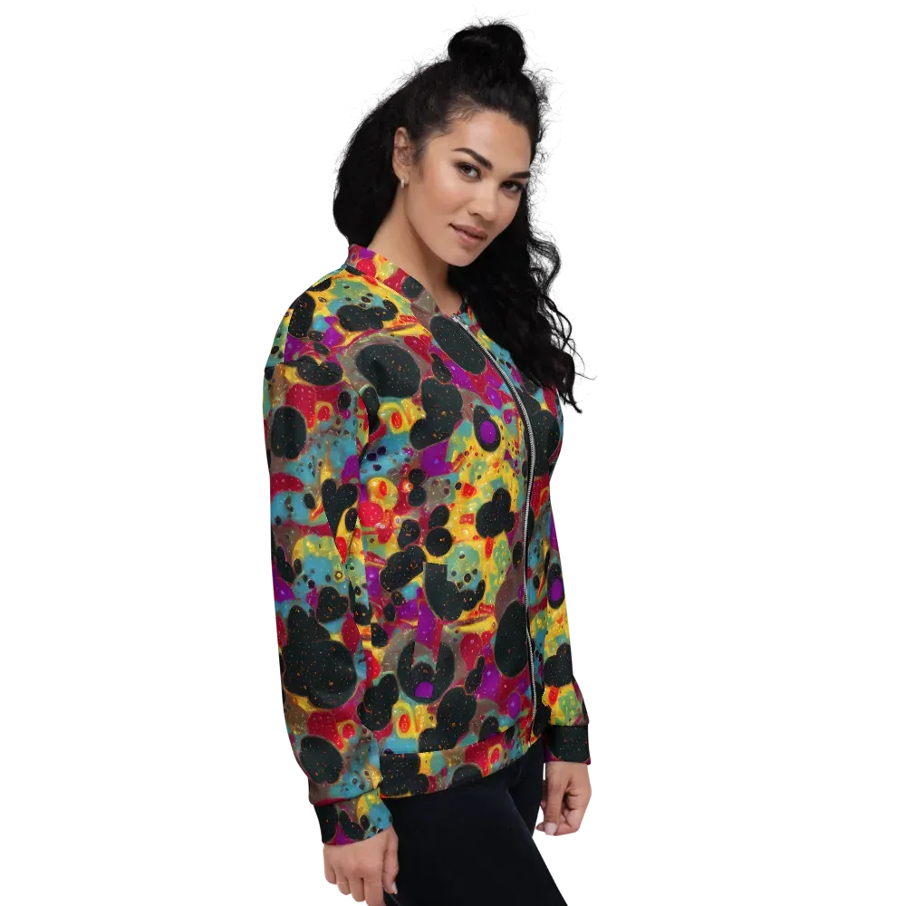 Black Hole Bonbons on Bomber Jacket — Right