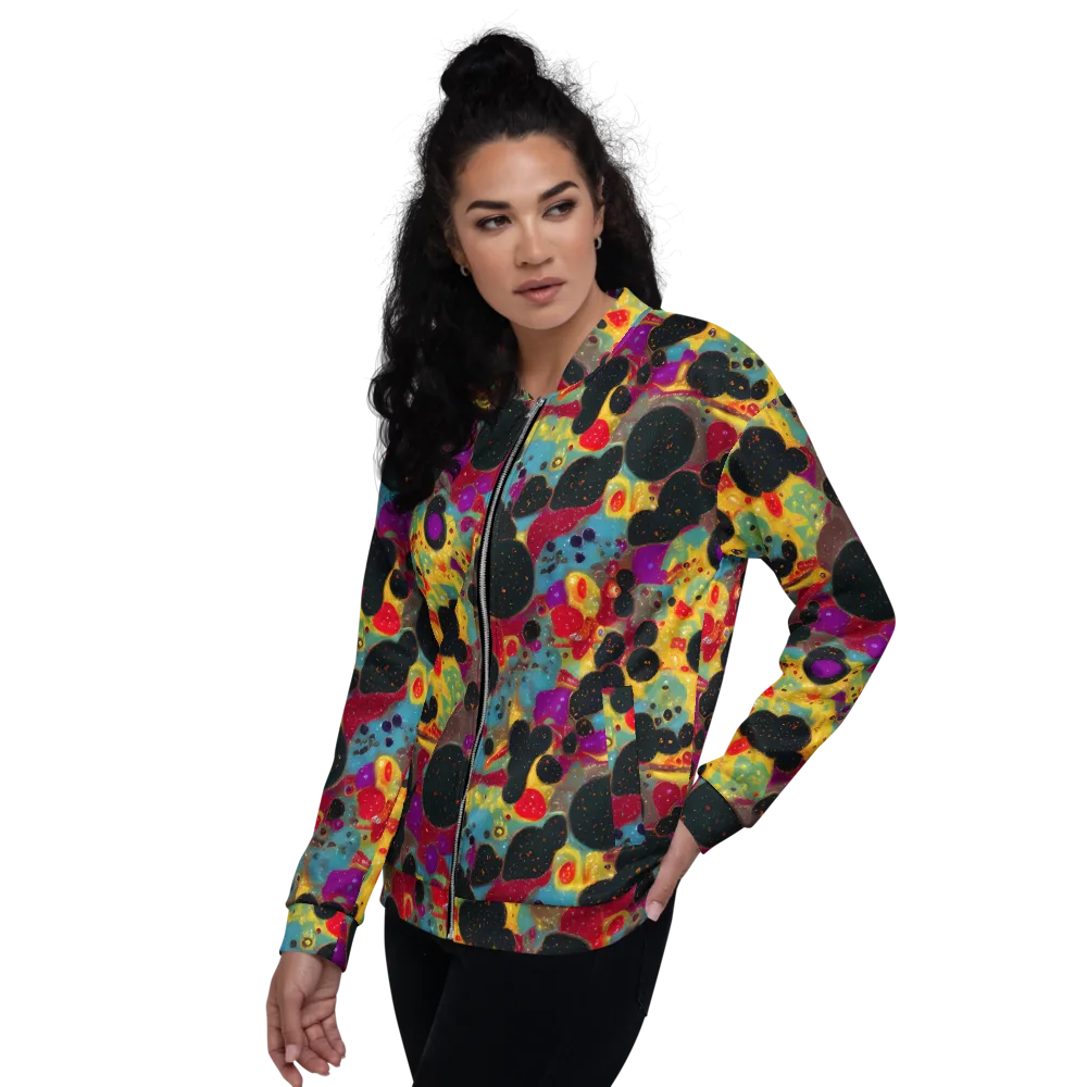 Black Hole Bonbons on Bomber Jacket — Left