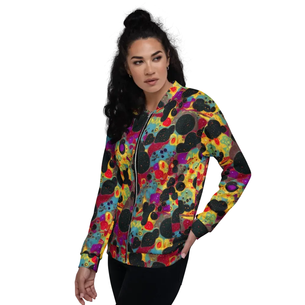 Black Hole Bonbons on Bomber Jacket — Left