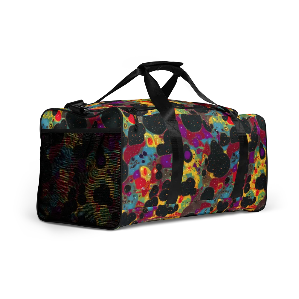 Black Hole Bonbons on Duffle Bag — Right Front