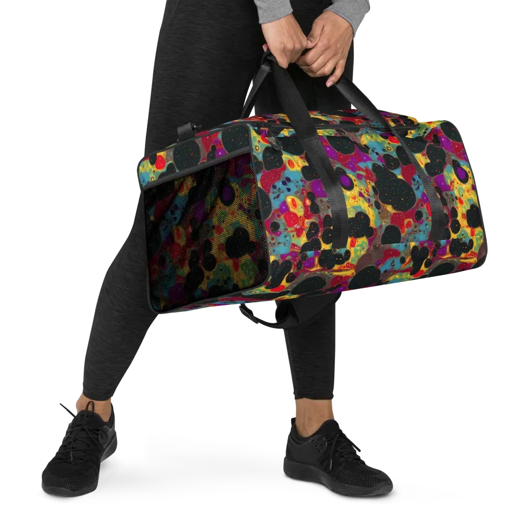 Black Hole Bonbons on Duffle Bag — Right Front