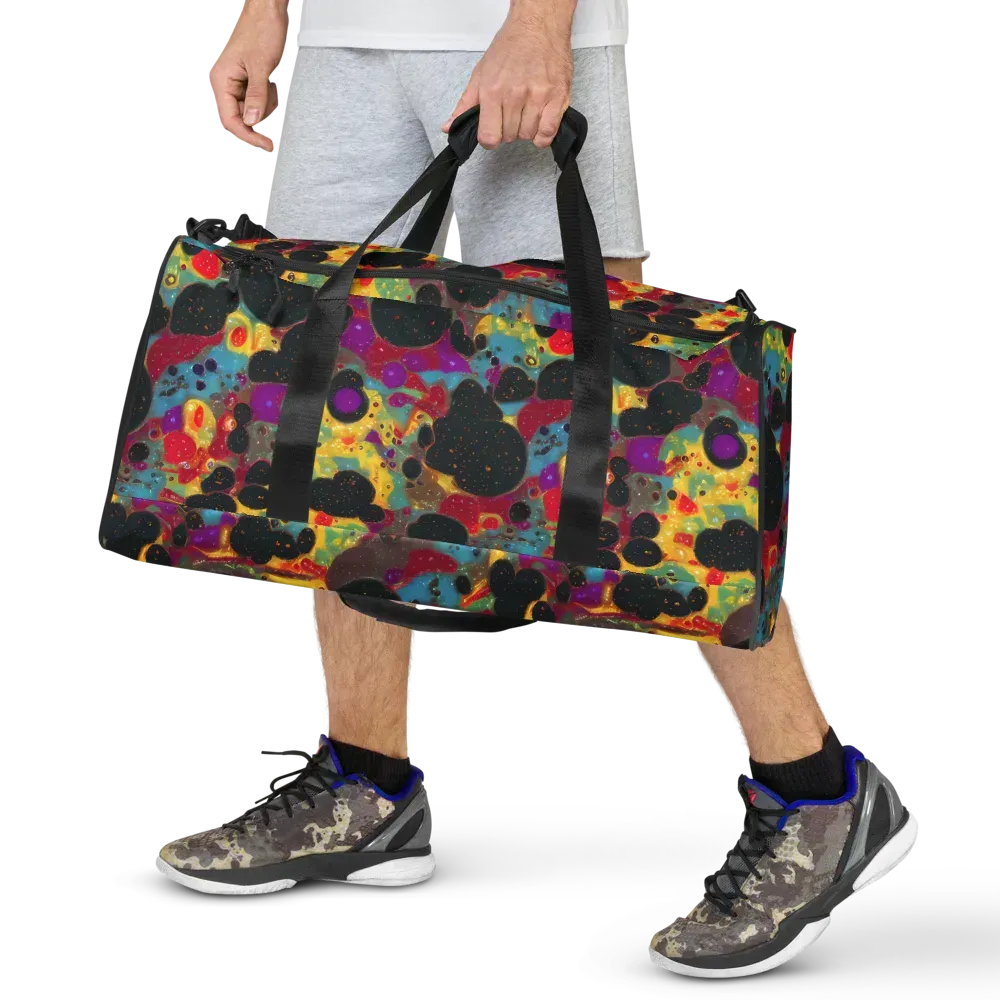 Black Hole Bonbons on Duffle Bag — Front