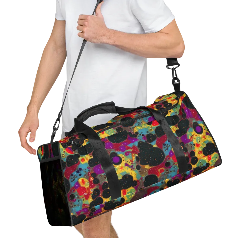 Black Hole Bonbons on Duffle Bag — Right Front