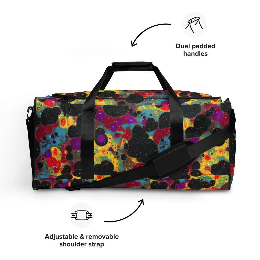 Black Hole Bonbons on Duffle Bag — Front