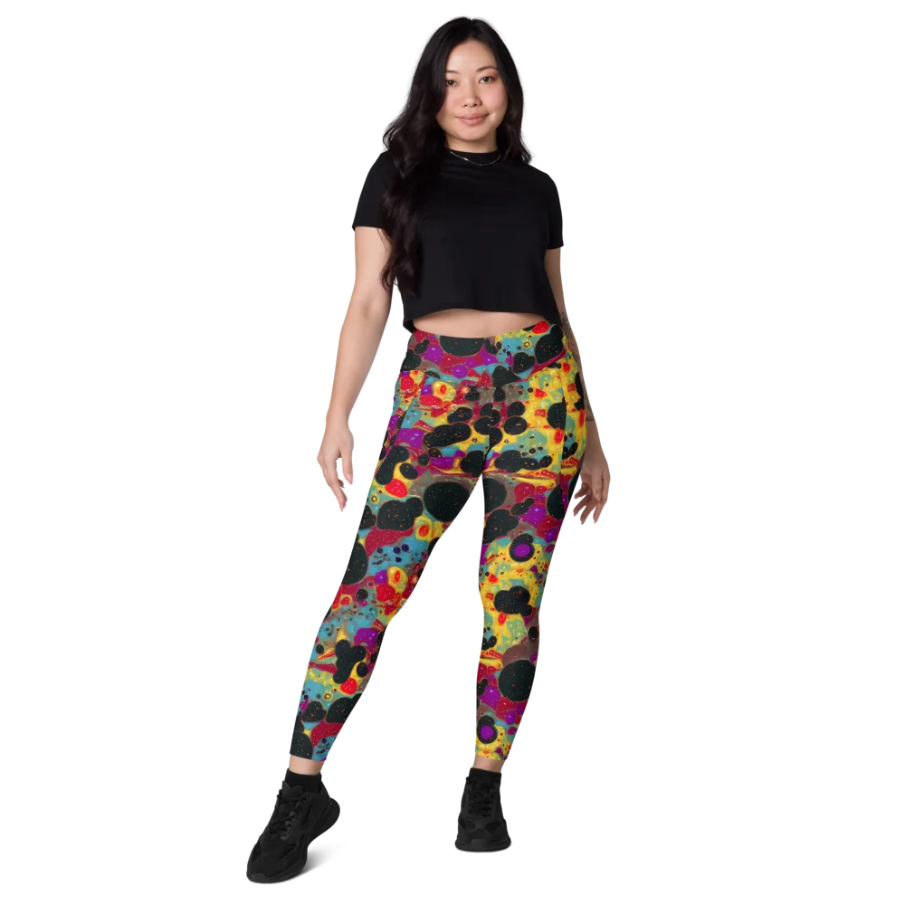 Black Hole Bonbons on Leggings with Pockets — Front