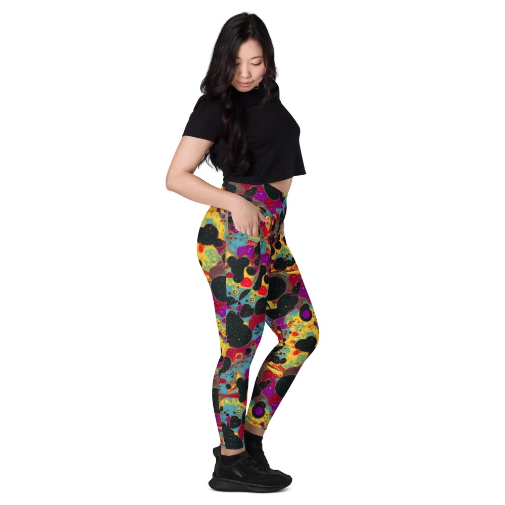 Black Hole Bonbons on Leggings with Pockets — Right