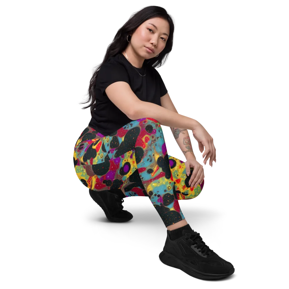 Black Hole Bonbons on Leggings with Pockets — Right Front