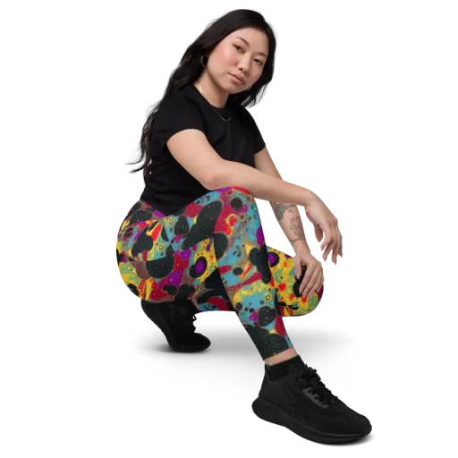 Black Hole Bonbons on a Leggings with Pockets