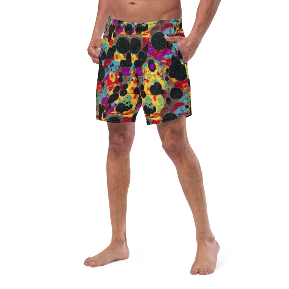 Black Hole Bonbons on Swim Trunks — Left Front