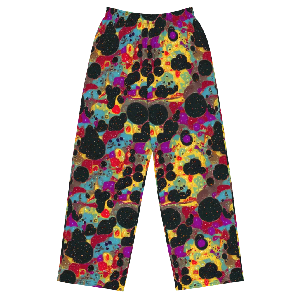 Black Hole Bonbons on Wide-Leg Pants — Front