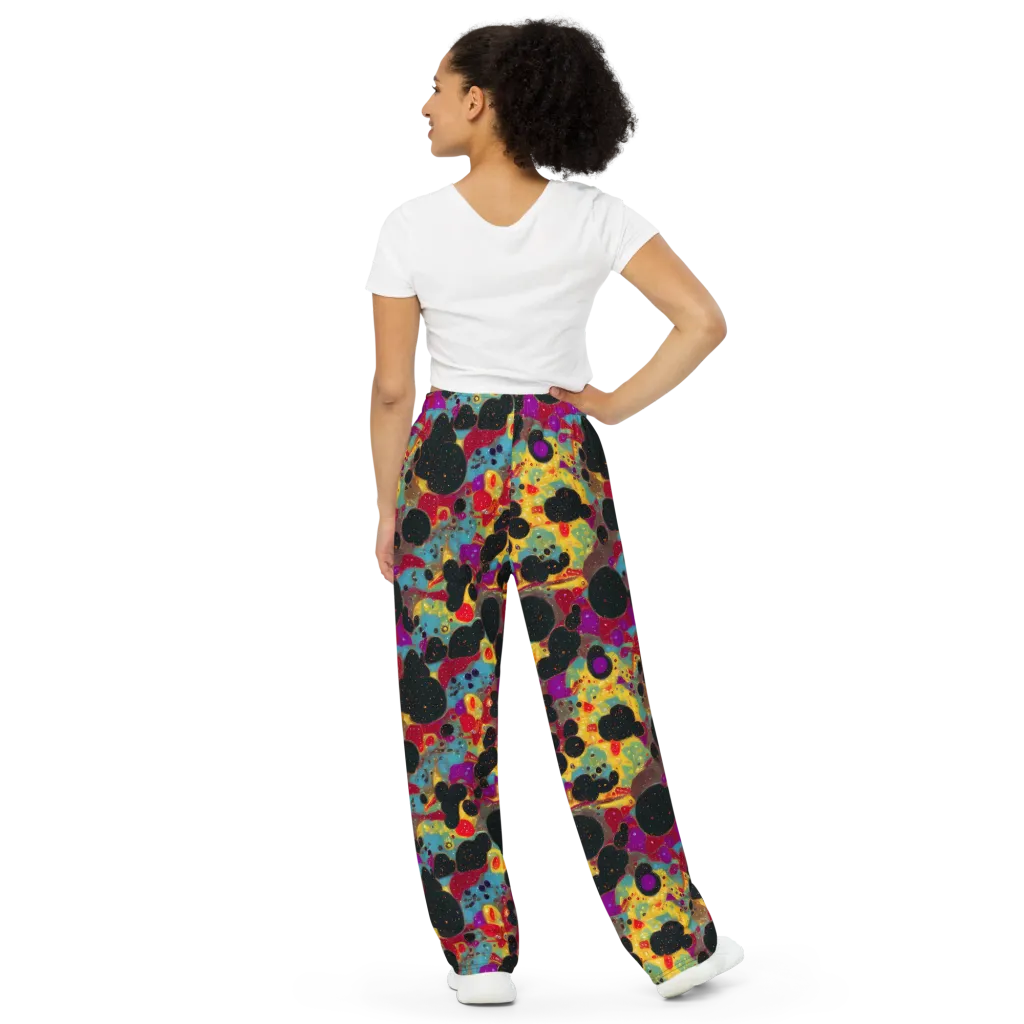 Black Hole Bonbons on Wide-Leg Pants — Back