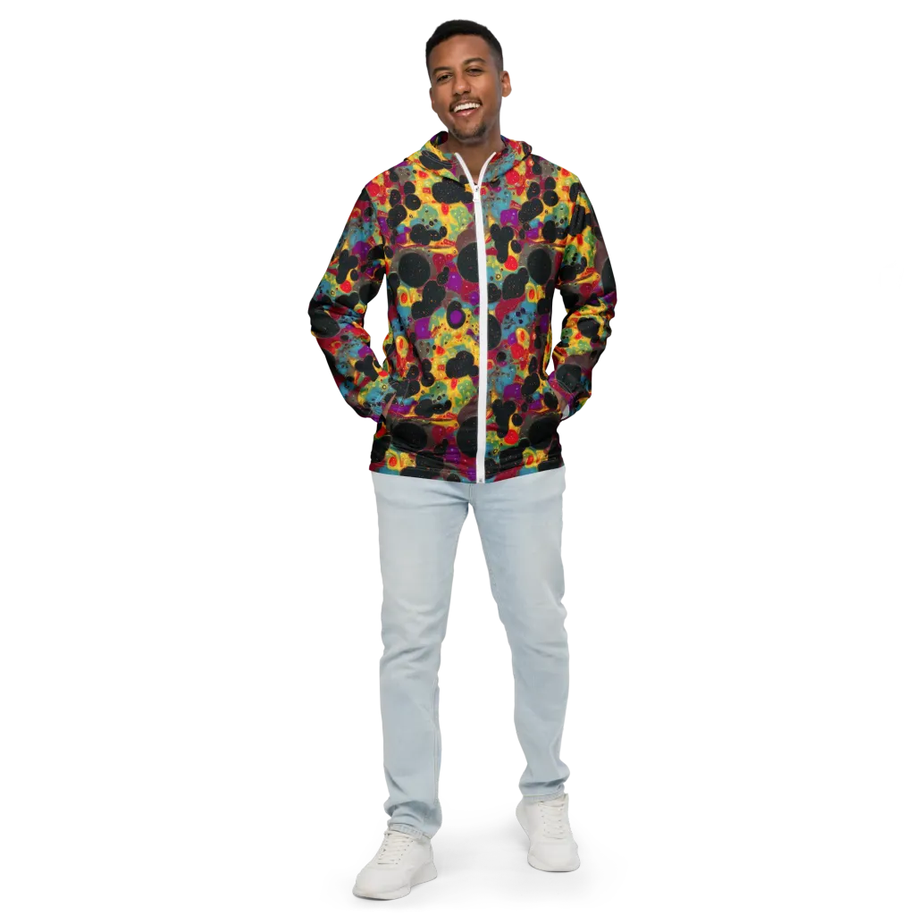 Black Hole Bonbons on Men's Windbreaker — Front
