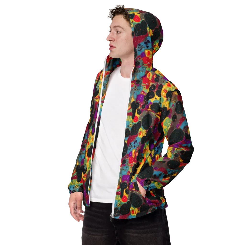 Black Hole Bonbons on Men's Windbreaker — Left Front
