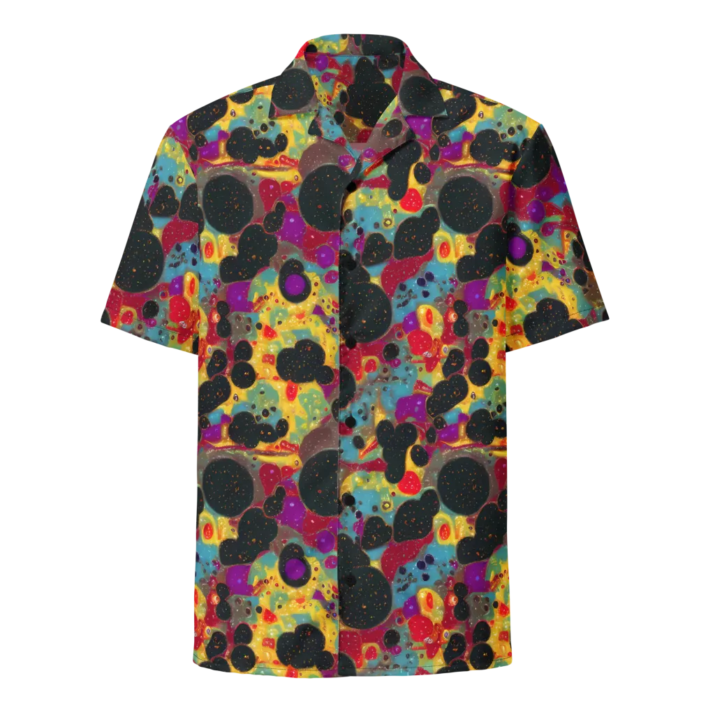 Black Hole Bonbons on Button Shirt — Front