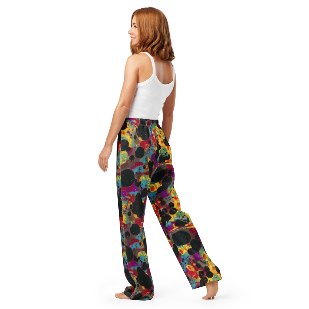 Black Hole Bonbons on Women's Pajama Pants — Back