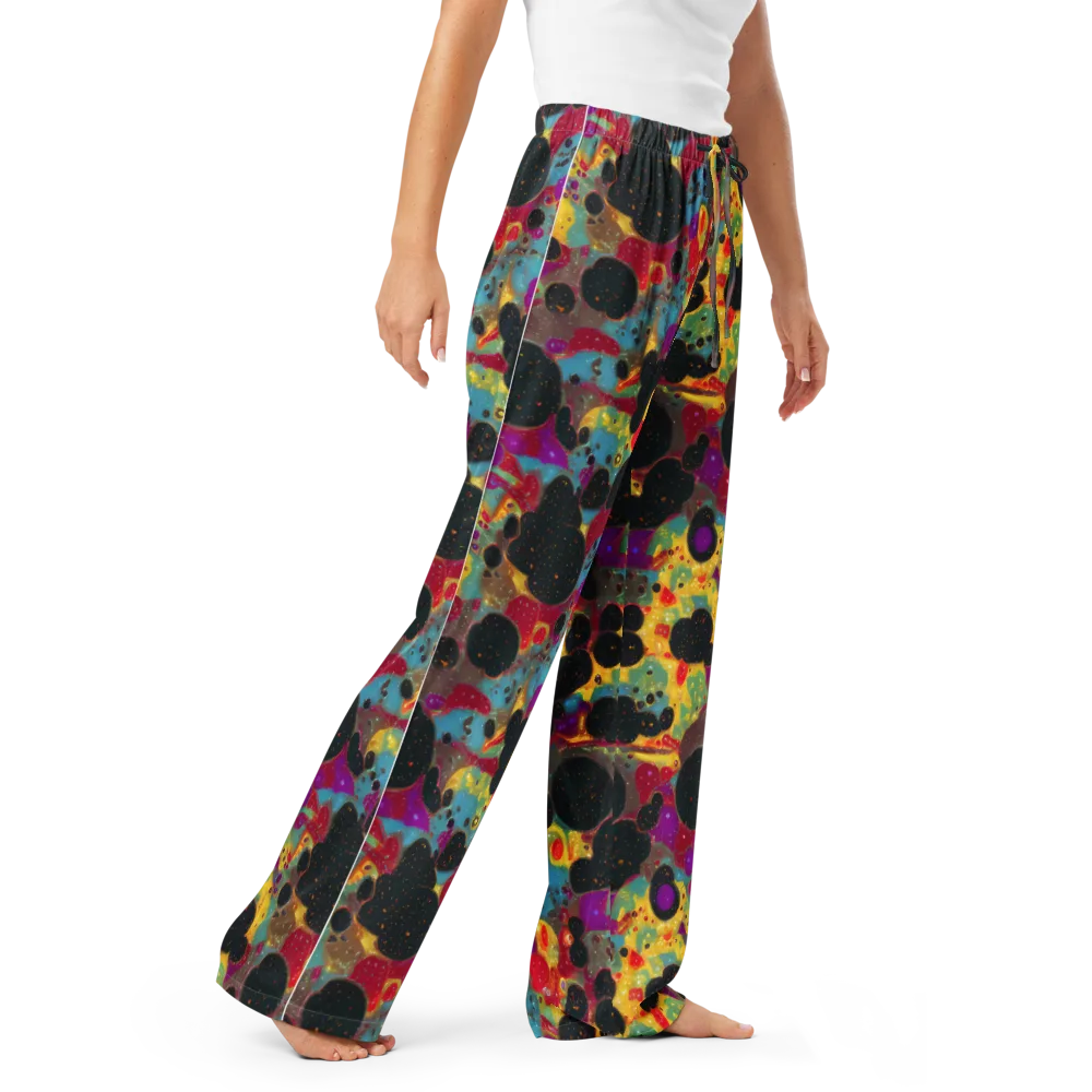 Black Hole Bonbons on Women's Pajama Pants — Right Front