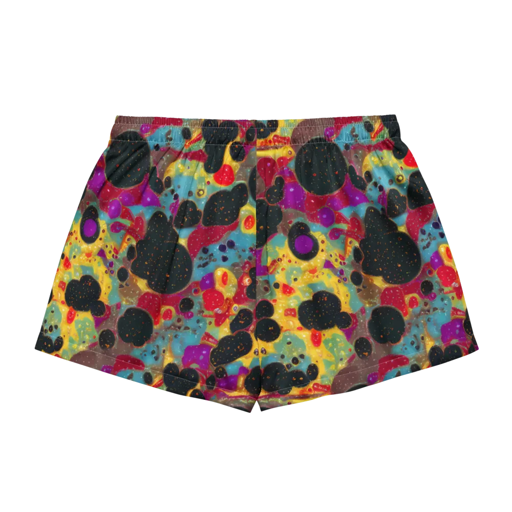 Black Hole Bonbons on Women's Pajama Shorts — Back