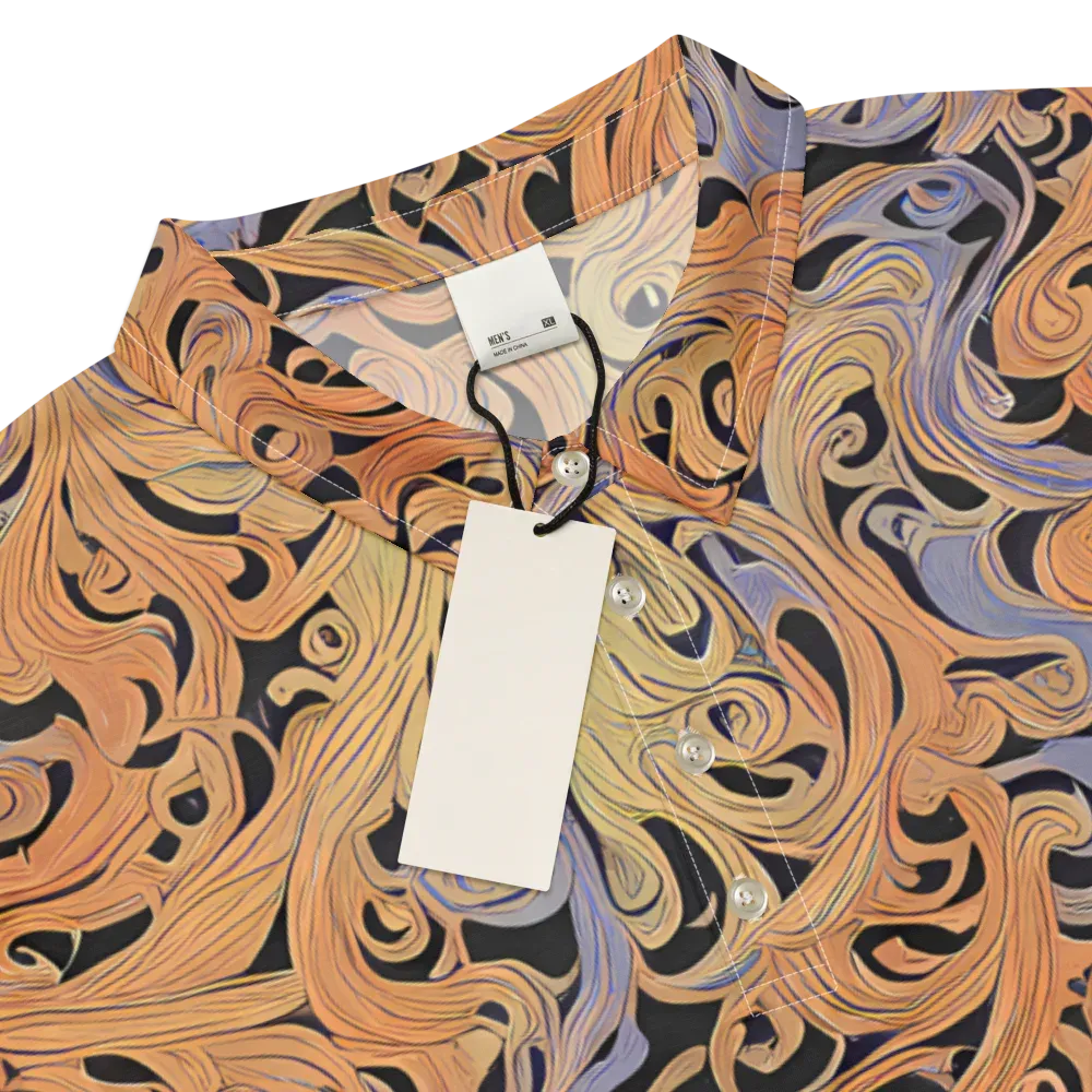 Molten Paisley on Men's Slim Fit Polo Shirt — Product details