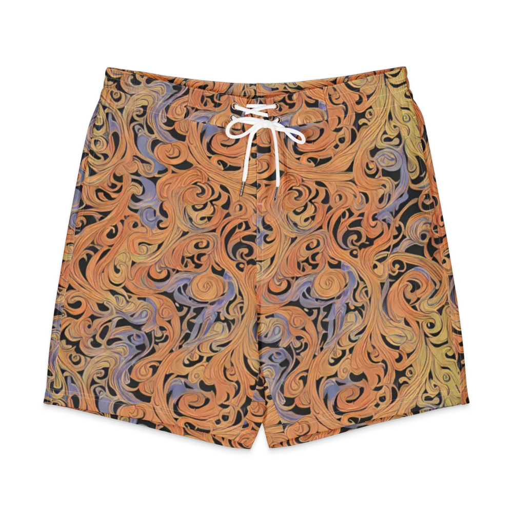 Molten Paisley on Men's Board Shorts — Front