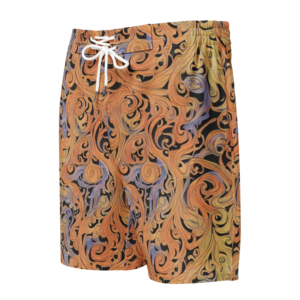 Molten Paisley on Men's Board Shorts — Front