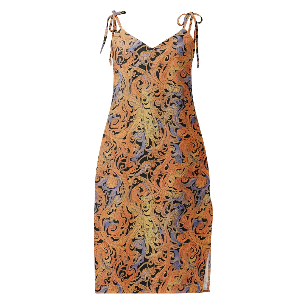 Molten Paisley on Slip Dress — Front