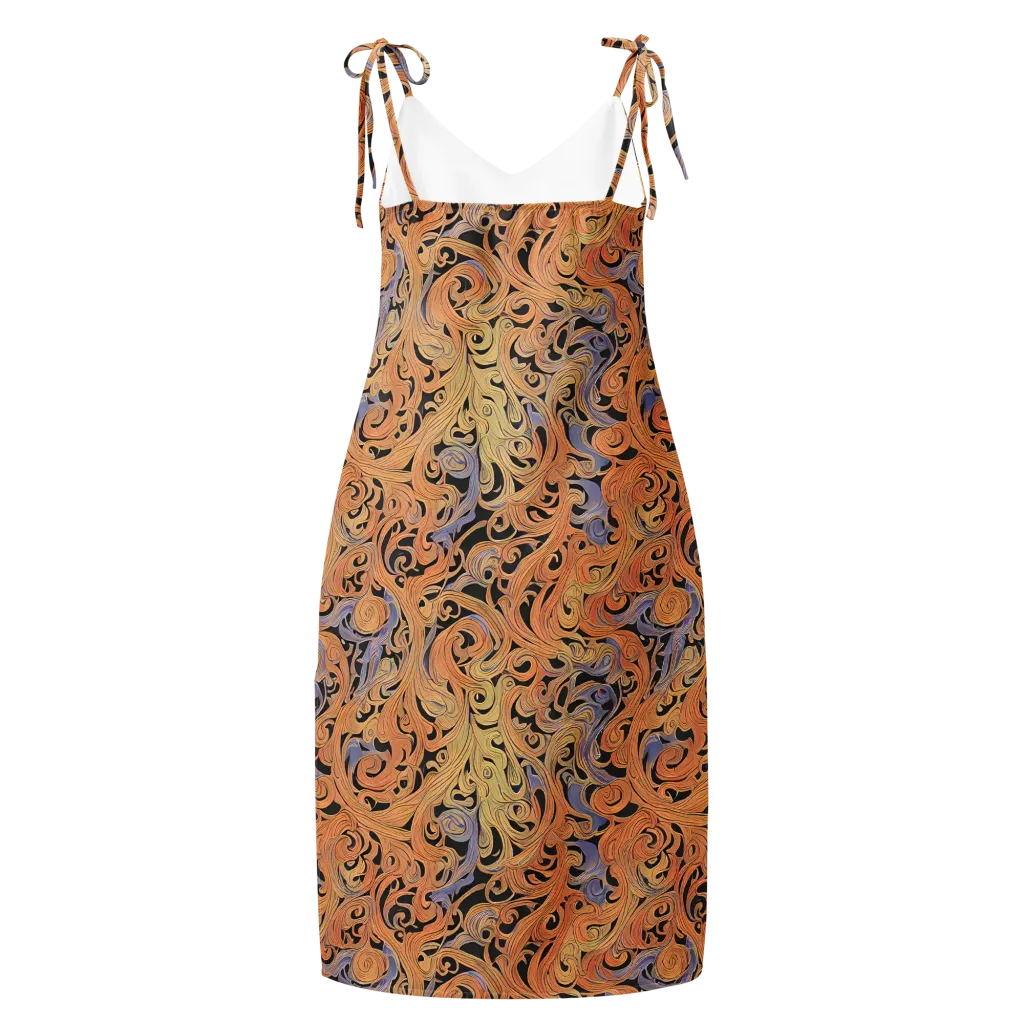 Molten Paisley on Slip Dress — Back