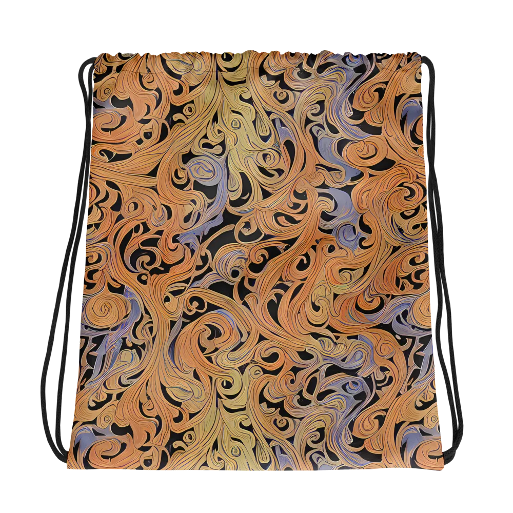 Molten Paisley on Drawstring Bag — Photo